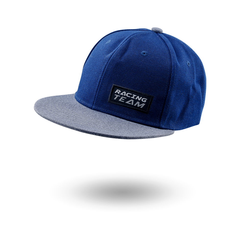 V595 CASQUETTE SNAPBACK BLEU MARINE RACING TEAM